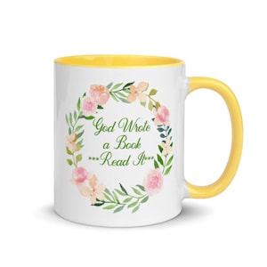 God schreef een boek - Lees het koffiemok, Bijbelkoffiemok,