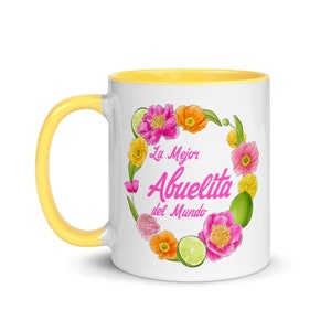 La Mejor Abuelita del Mundo Custom Gift Mug, Abuelita Coffee Mug, Custom Grandmother Mug, Espanol Abuela Mug