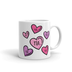 Tazza da caffè Tia Love, Tazza da caffè Tia per la festa della mamma, Regalo Tia Espanol, Tazza regalo zia spagnola Tia