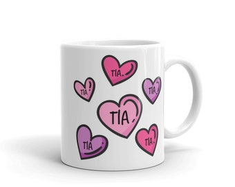 Tia Love Coffee Mug, Tia Mother&#39;s Day Coffee Mug, Espanol Tia Gift, Spanish Aunt Tia Gift Mug