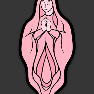 Our Lady Vulva Sticker