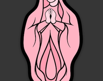 Muttergottes Vulva Sticker