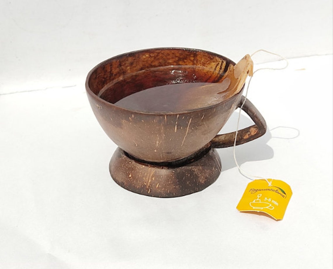 Coconut Shell Cups EcoFriendly 100 Natural Handmade Cups Etsy