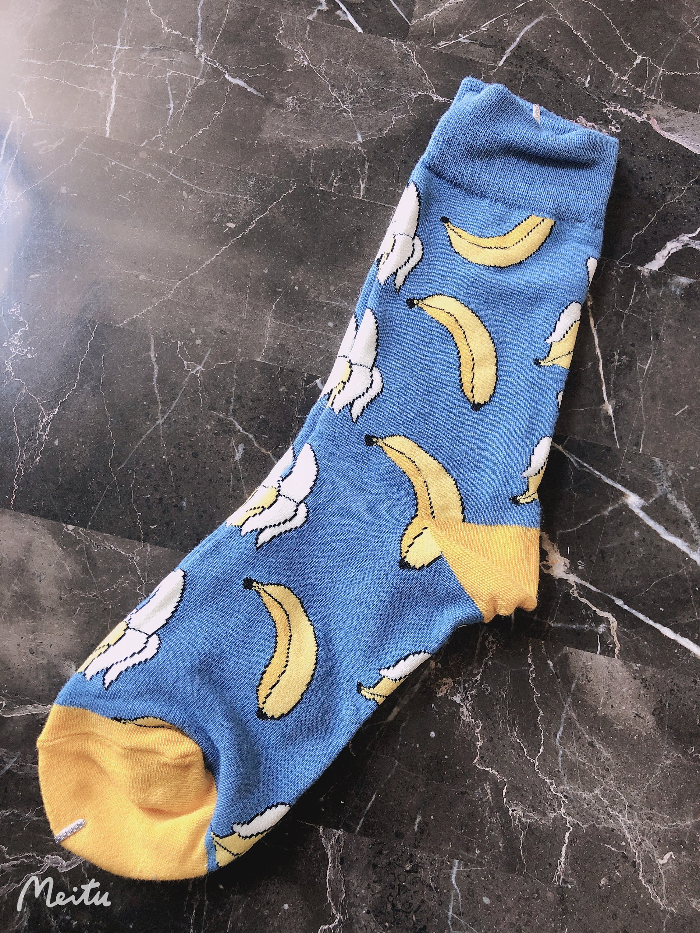 Banana Socks/ Blue socks/ Minion socks/ Yellow socks/ Comfort Etsy