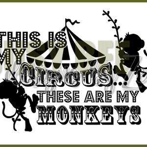 Questo è il mio circo, queste sono le mie scimmie SVG + PNG