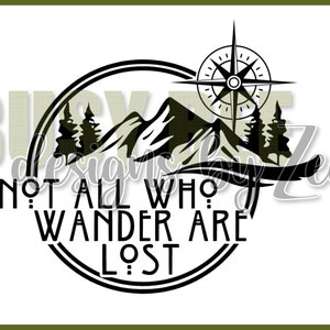 Nicht alle die wandern gehen SVG + PNG verloren