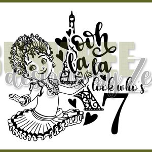Fancy Nancy - Ooh la la, olha quem tem 7 anos SVG + PNG