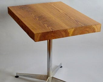 Pine-Stainless Cafe Table
