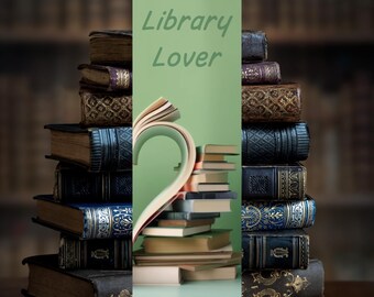 Library Lover Matte Laminated Bookmark;Sassy Readers Club 2"x6" Bookmark