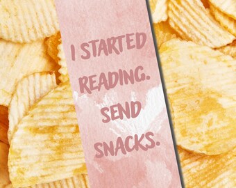 Send Snacks Matte Laminated Bookmark;Sassy Readers Club 2"x6" Bookmark