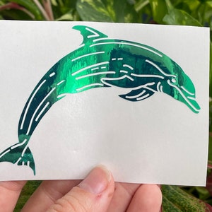 Dolphin Permanent Vinyl Decal