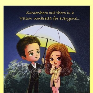 HIMYM Yellow Umbrella Valentines Day Instant Digital Download Card
