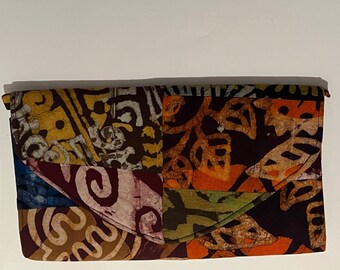 West African Inspired Wax Print, Ankara, Woman's Clutch Bag | Limited Edition