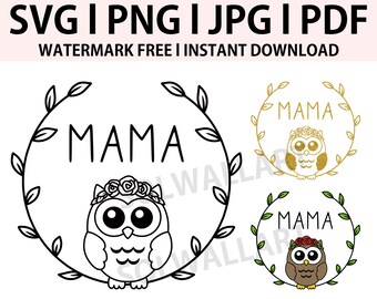 Download Owl Mom Svg Etsy
