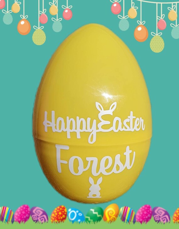 Personalised Large Fillable Easter Egg Etsy