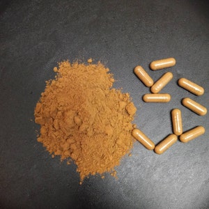 Cascara Sagrada (Rhamnus purshiana) Bark, Powder, or Capsules, Wildcrafted.