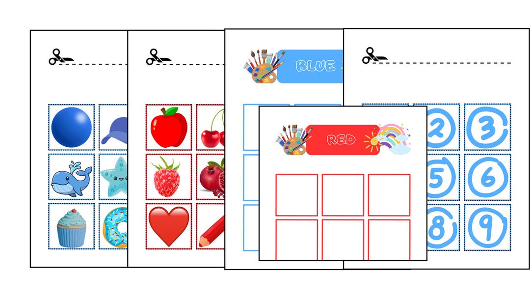 Color & Number Matching Activity for Kids – Montessori Printable ...