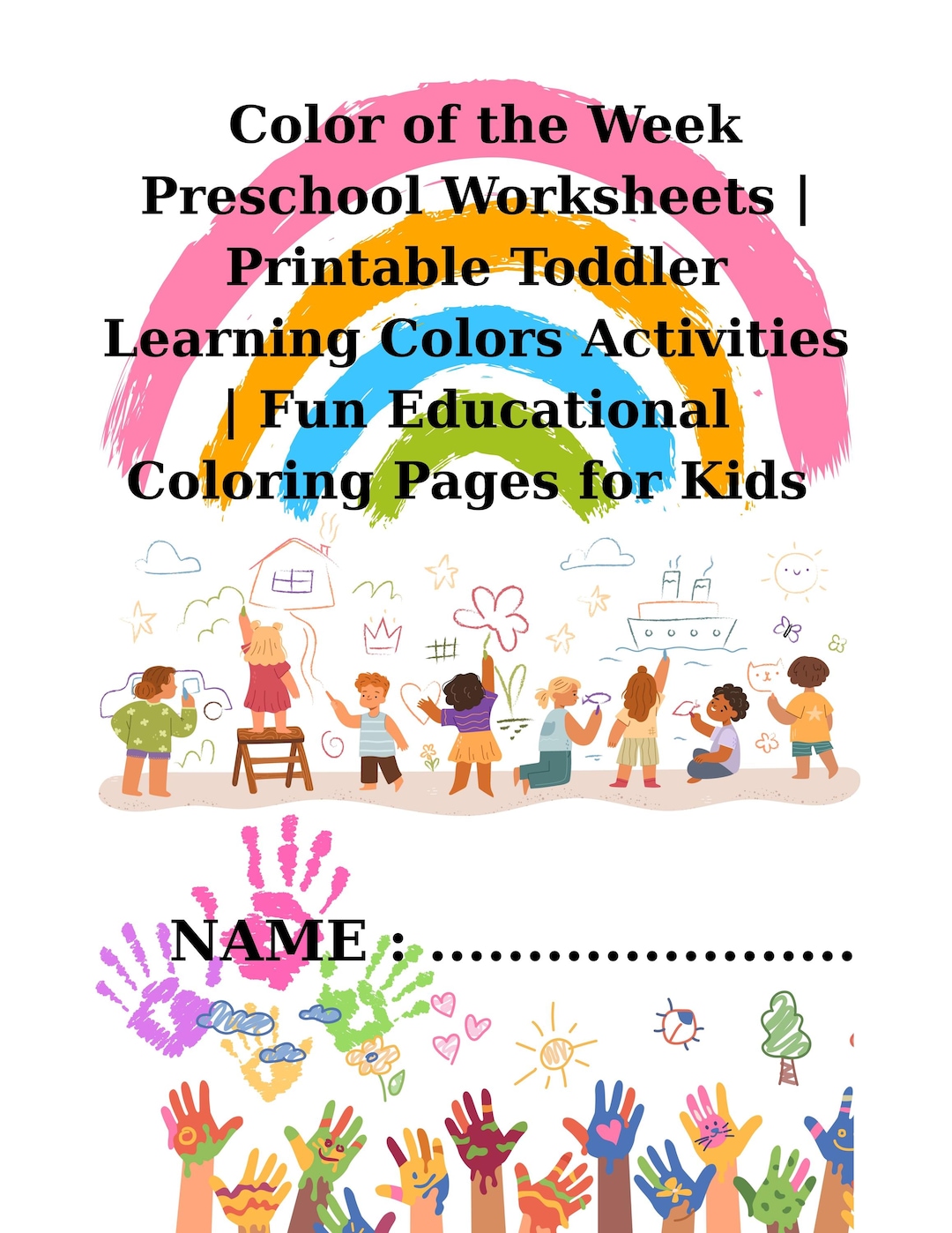 17-page Printable Coloring Book for Kids | Learn Primary Colors ...