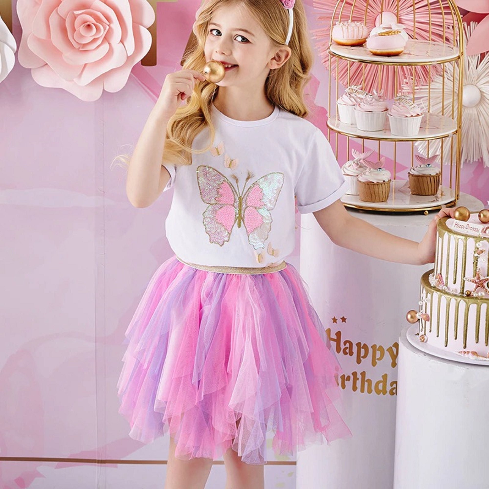 Explosion style low price Baby Girl Kids Toddler 3 Layer Tutu Skirt Ballet Dancewear Party