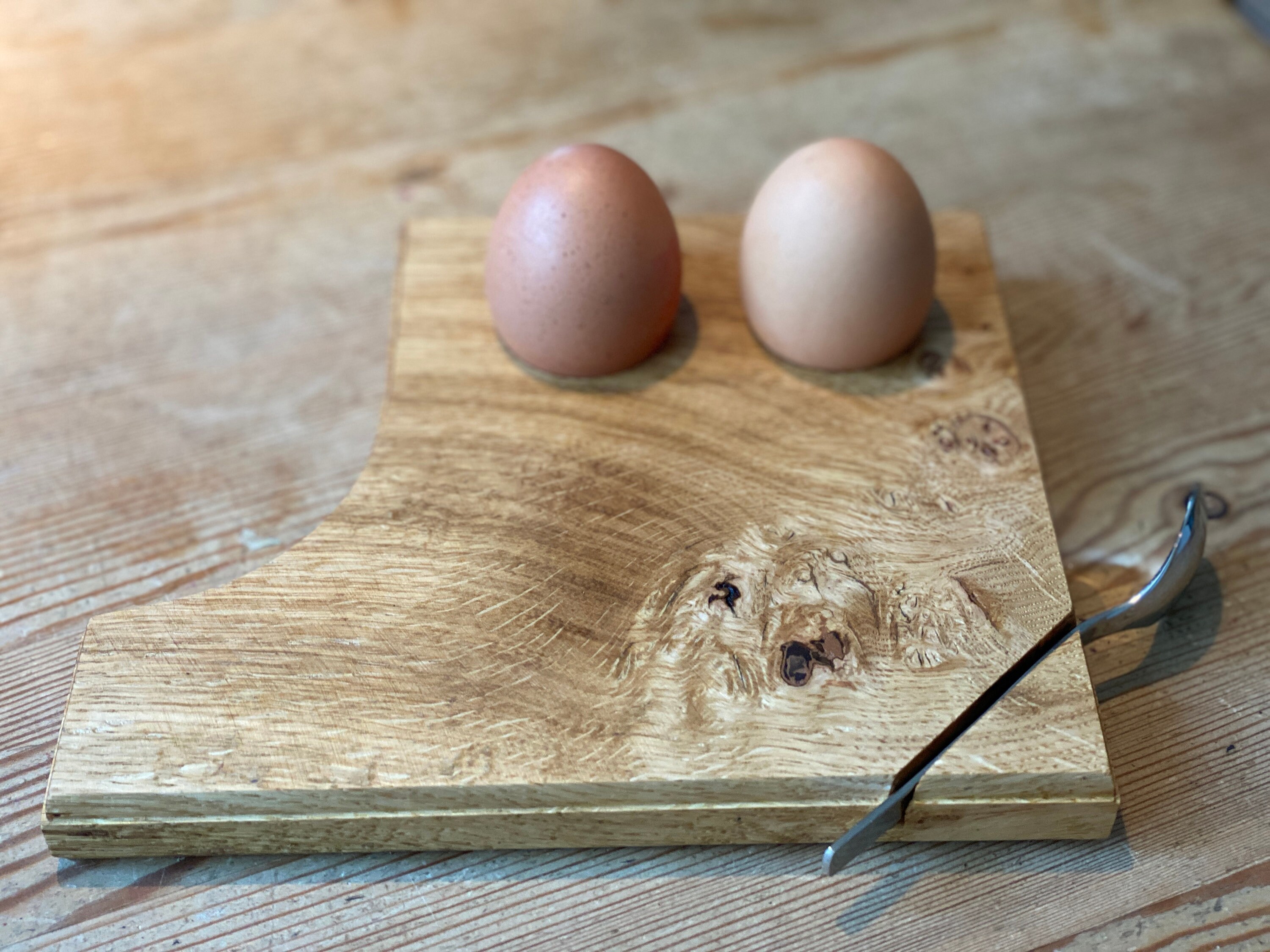 Egg and soldiers board handmade from Reclaimed English Oak. Etsy