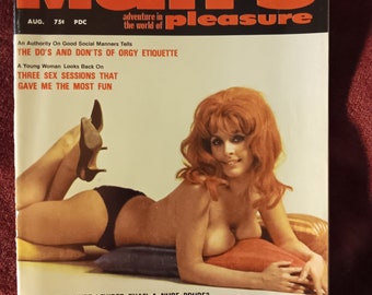 Man's adventure in the world of pleasure magazine, Aug 1968, Vol 9, No 7