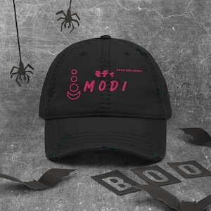 Embroidered Modi Baseball Cap Dad Hat Statement Piece