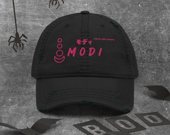 Embroidered Modi Baseball Cap Dad Hat Statement Piece