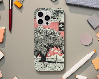 Anime Phone Case | iPhone 15-11 Phone Case | Cool Art Phone Case Detailed Art Phone Case Trippy Art Phone Case