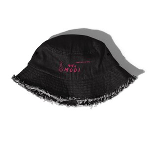 Embroidered Modi Bucket Hat Statement Piece