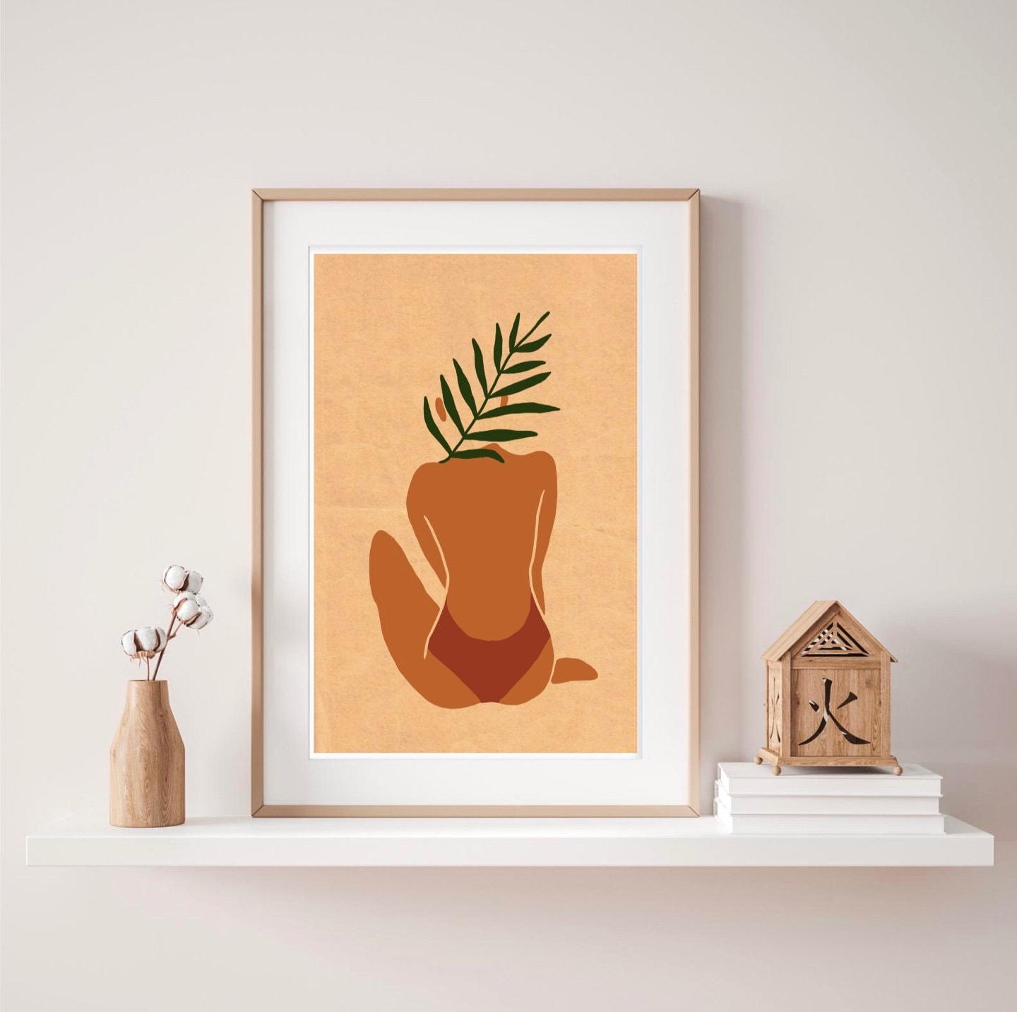 Botanical Printable Wall Art Digital Print Neutral Wall Art Abstract ...