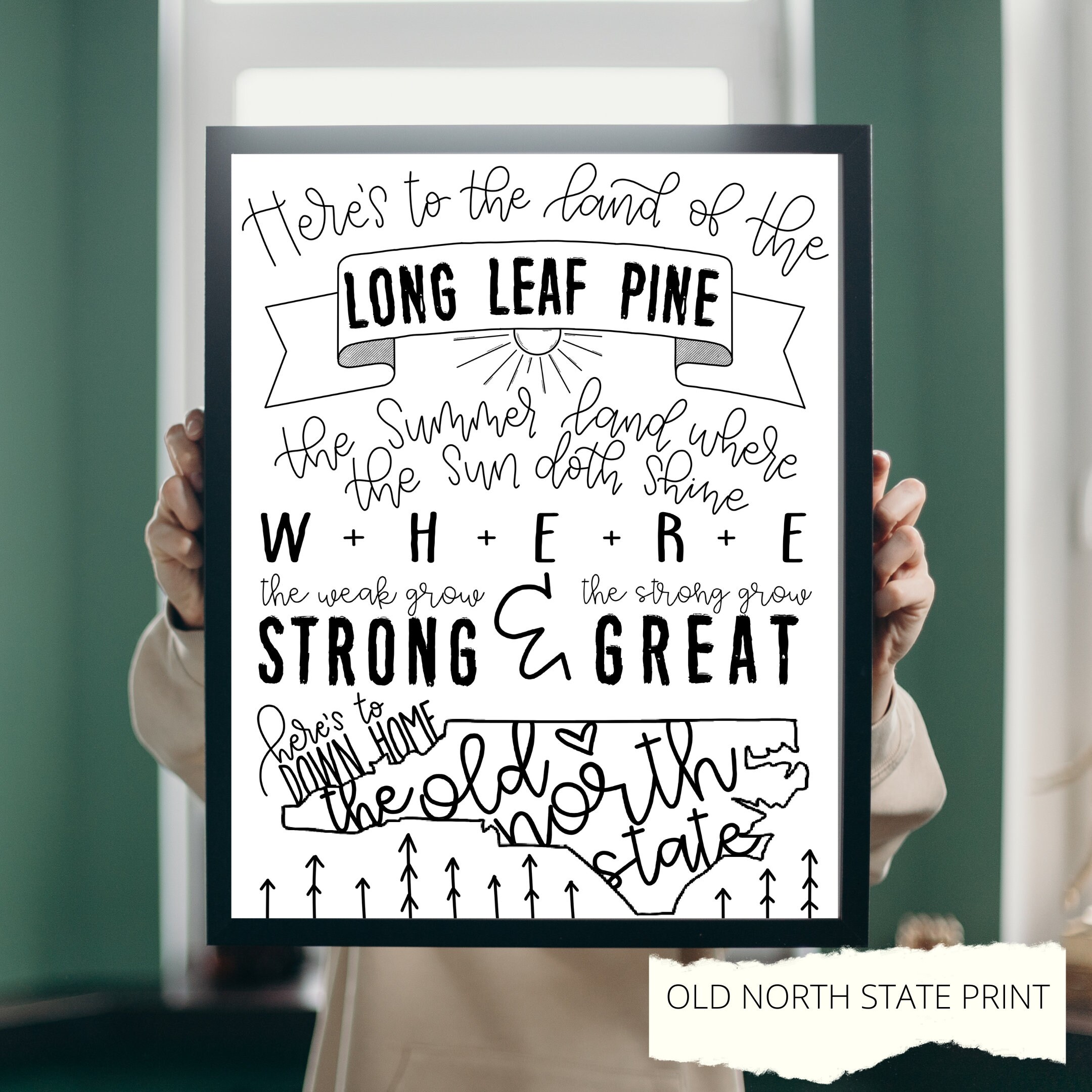 North Carolina State Toast toast to the Old North State Etsy