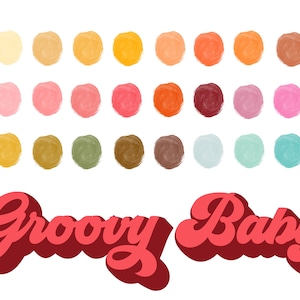 Groovy / Retro Procreate Palette