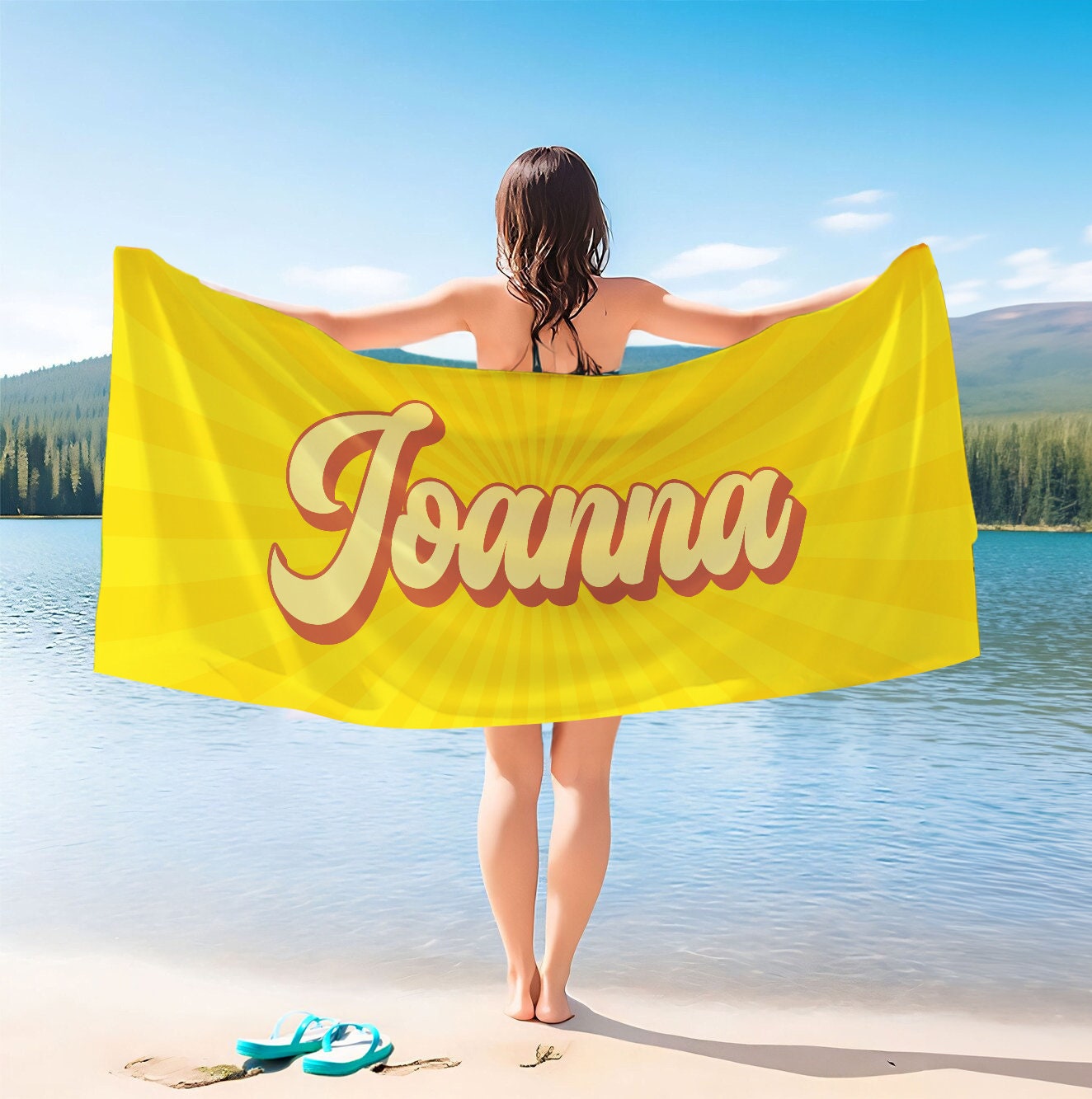 Monogram Classic Beach Towel S00 - Home