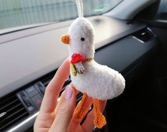 Gans Autozubehör, süßes Dukling, Gans Auto Rückspiegel Zubehör, cooles Autozubehör