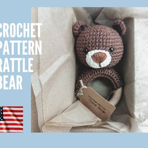Crochet Rattle Pattern, Crochet Amigurumi Pattern, Newborn Toy Pattern, Easy To Follow Pdf Patterns