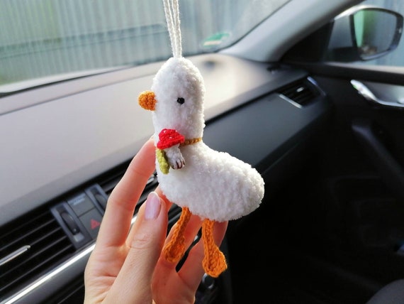 Goose Car Accessories, Cute Dukling, Goose Car Rear View Mirror