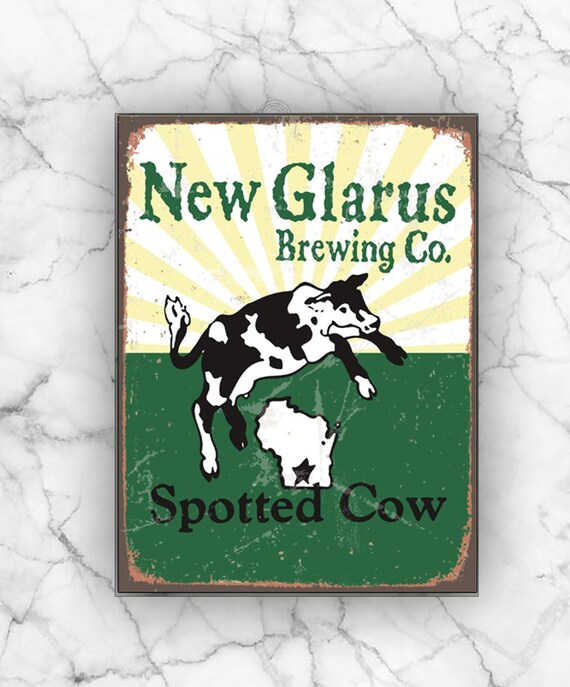 Spotted Cow Beer Vintage Replica Tin Sign 8x12 Inches Retro Etsy