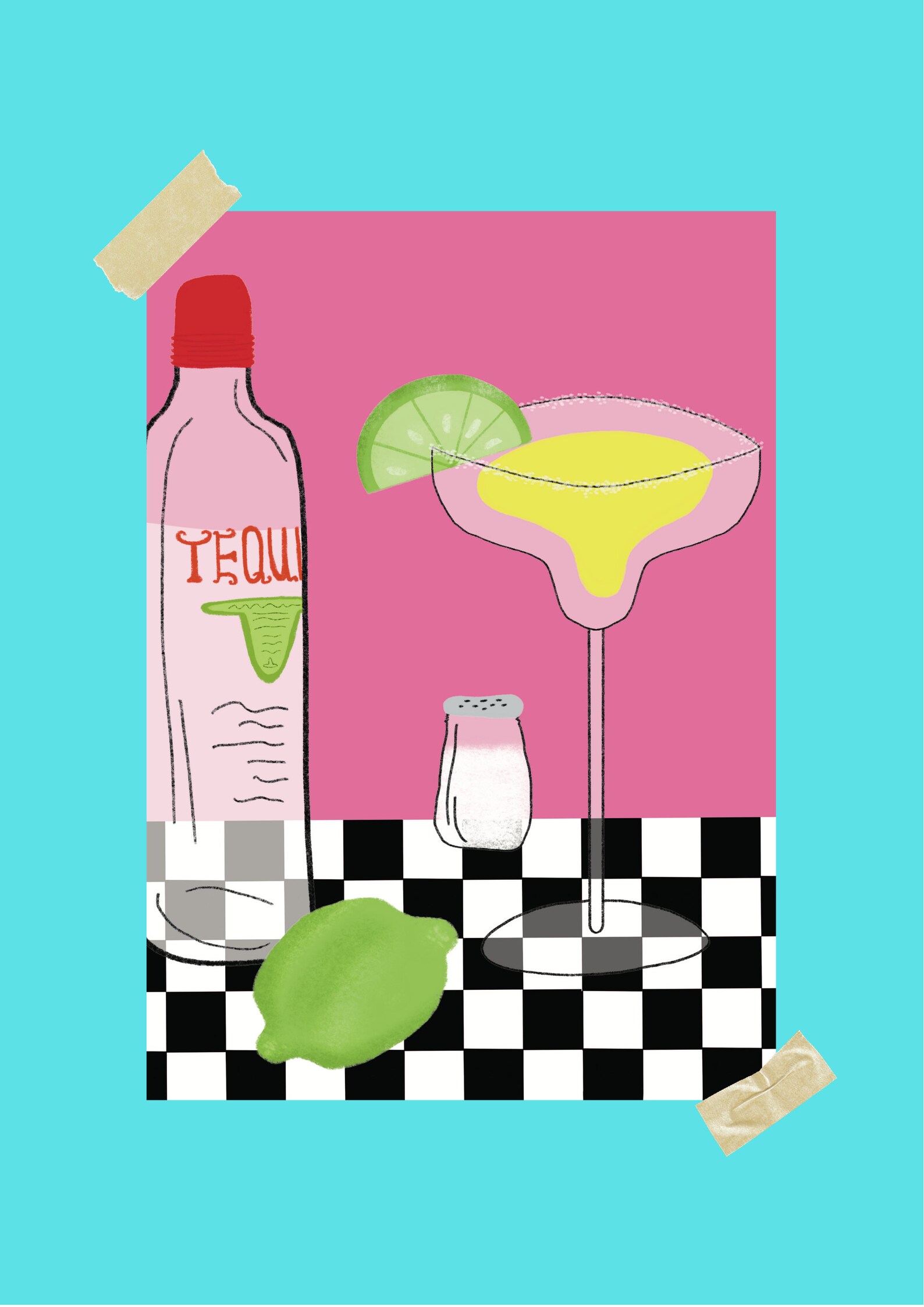 Margarita Cocktail Poster Print Etsy
