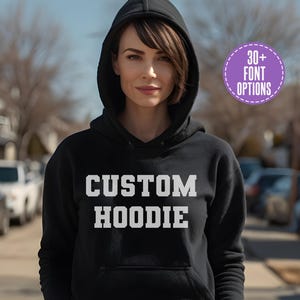 Custom Hoodie,Custom Text Hoodie,Personalized Hoodie,Women Hoodie,Custom Heavy Cotton,Couple Matching Hoodie,