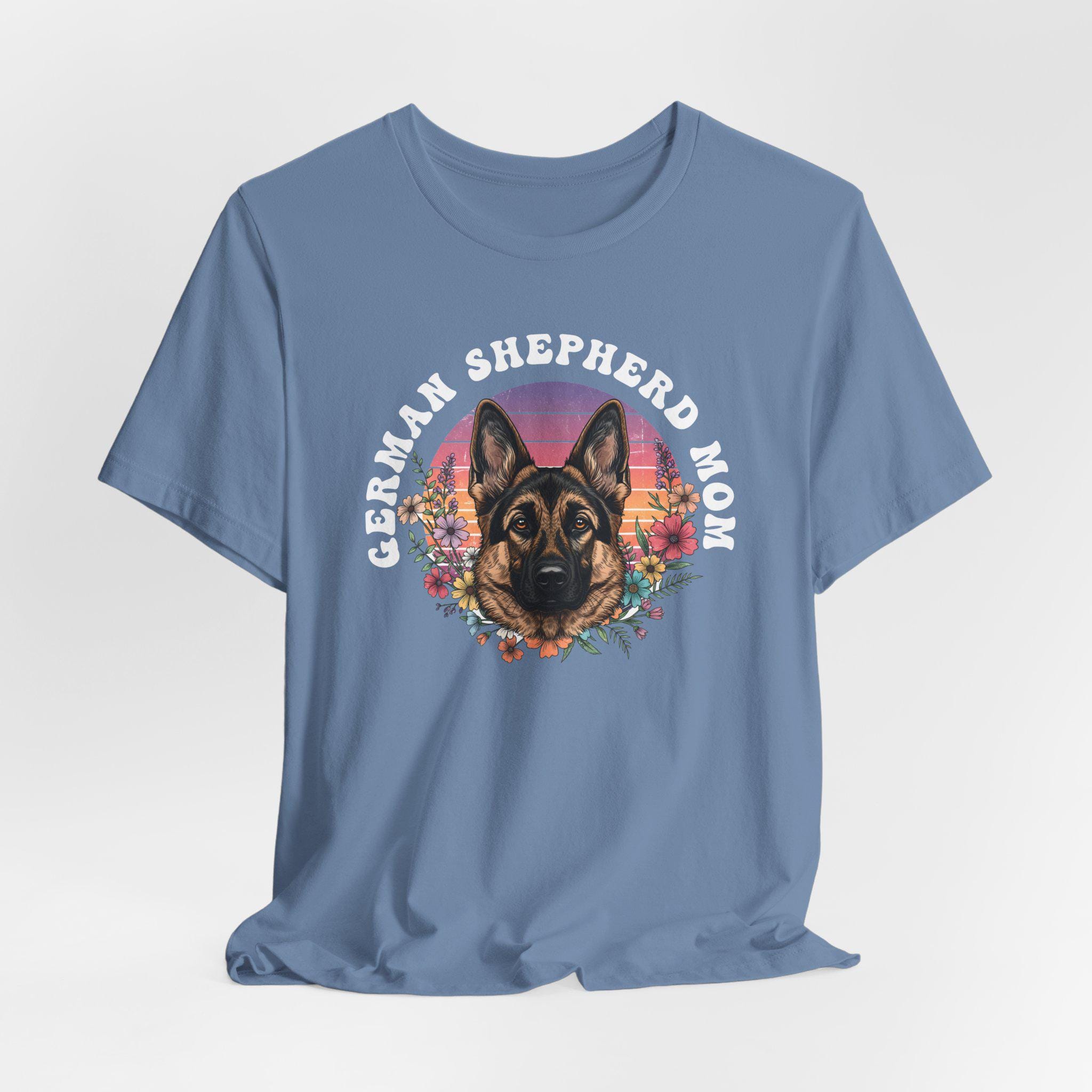 thumbnail image 2 of Verita Culture German Shepherd Dog Mom Shirt For Women Cute Dog Aussie Mama Graphic Short Sleeve Casual Mama Gifts T Shirt 2 of 11