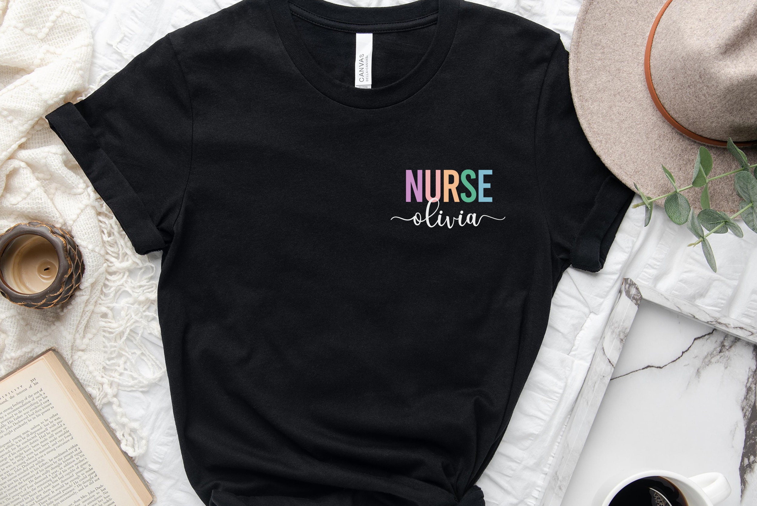 Personalized Nurse Pocket Shirt,Custom RN Gift,Registered Nurse
