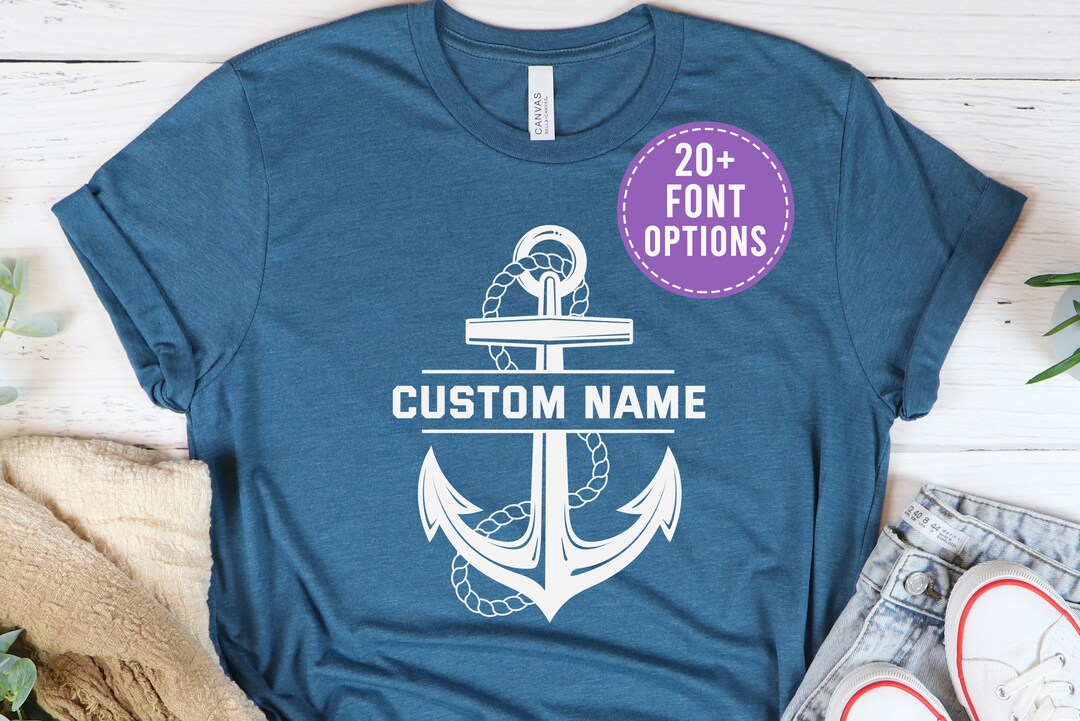 Personalized Boat Captain T Shirt Yacht Cruise Tshirt Gift for Captain Custom Boat Name Shirt