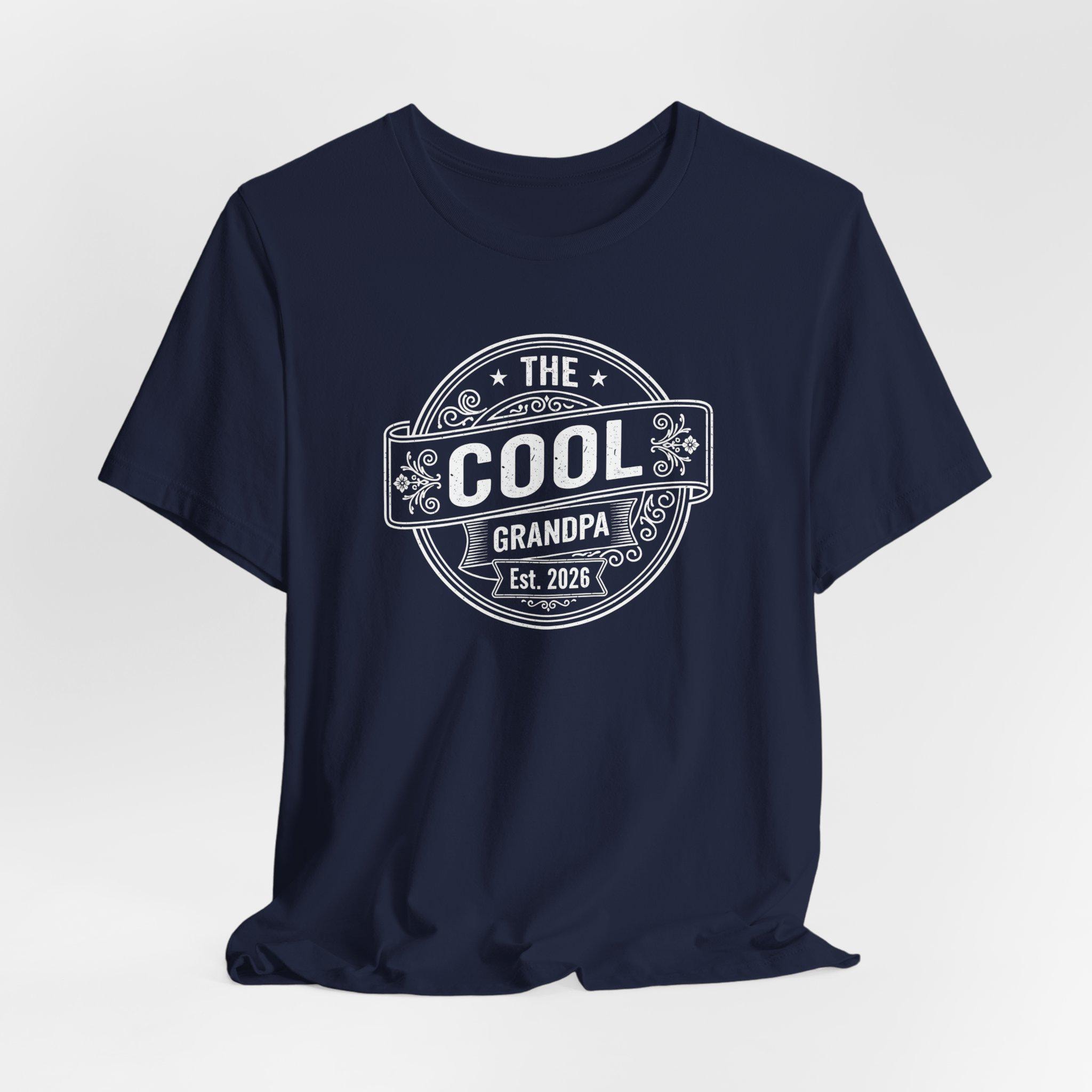 New Grandpa Est 2026 T-shirt: New Grandfather Reveal Tee - Etsy Israel