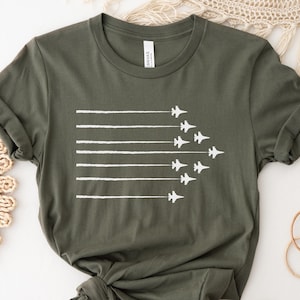 Military Jet T Shirt Pilot T shirt Aviation Shirt Gift For Women Future Pilot Shirt Air Force T Shirt Plane T Shirt 4th July Shirt