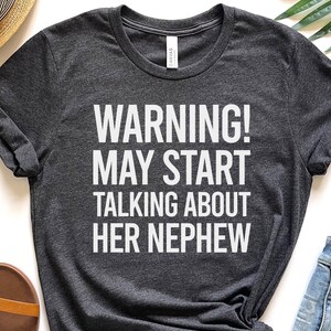 Funny Aunt Shirt – Nephew Gift – Pregnancy Announcement – Aunt To Be Shirt – Auntie Life Tee