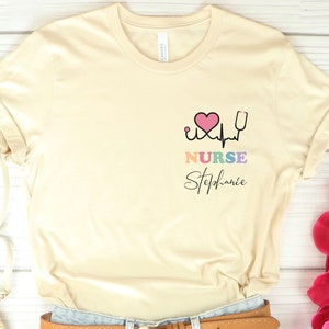 Personalized Nurse Shirt, Registered Nurse, Custom Nurse Name Gift, Nurse Graduation, Nursing School, Nurse Student, Nurse Sweatshirt