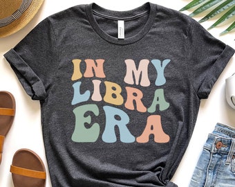 Libra Astrology Shirt for Women, Cute Libra Gift for Birthday, Libra TShirt for October Birthday Gift, Zodiac Gift for Daughter from Mom