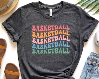 Retro Basketball Shirt, Basketball Women Girl Shirt, Basketball Mom Shirt, Cute Basketball Player Gift, Basketball Game Day T shirt,