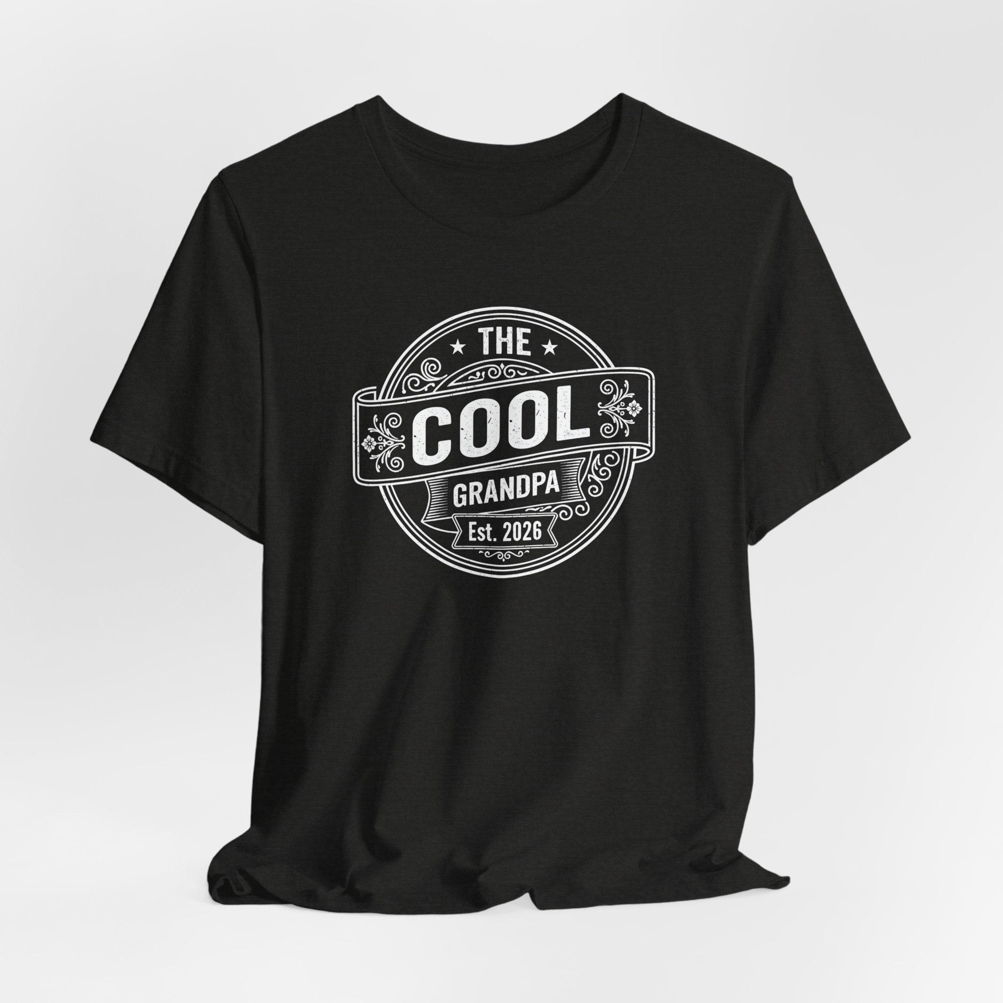 New Grandpa Est 2026 T-shirt: New Grandfather Reveal Tee - Etsy Israel