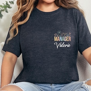 Personalized Manager Shirt, Marketing Manager Shirt, Financial Manager Tshirt, Finance Manager, Custom Manager Gift, Office Manager Tshirt,